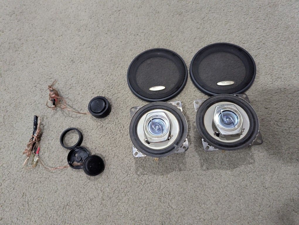 TWO 4-INCH ABSOLUTE MID-RANGE AND TWO ABSOLUTE 1 & 1/2" TWEETERS