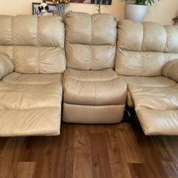 Leather Recline Sofa