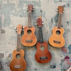 Multiple Ukuleles (4) 