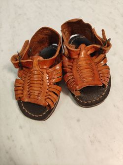 Kids Leather Huarache Sandals