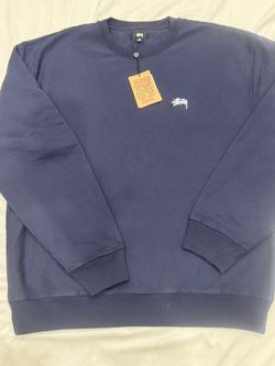 Navy Stussy Crew Neck