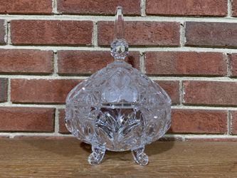 Crystal Candy Dish with Lid.