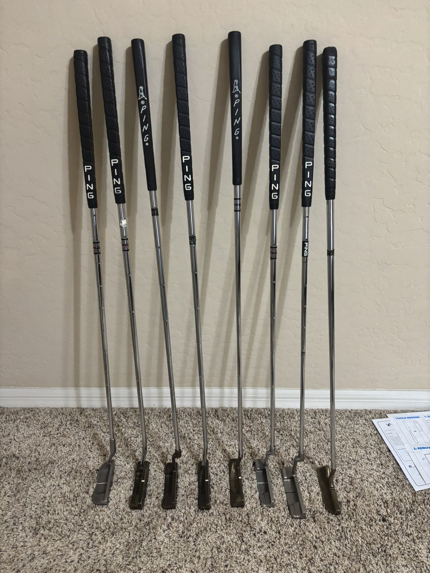 Vintage Ping and Acushnet Putters
