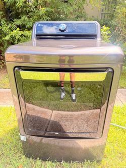 LG Smart Electric Dryer with Steam (Black Stainless Steel) - Works Perfect!