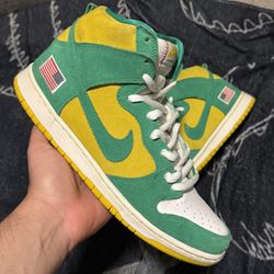 Nike SB Dunk High Oakland Athletics Size 11 No Box Used 