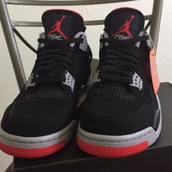 Brand New With Box Air Jordan 4 Retro Bred Size 10