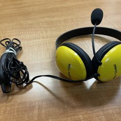 Califone 2800YL-USB Over-Ear Stereo Headset with Gooseneck Microphone