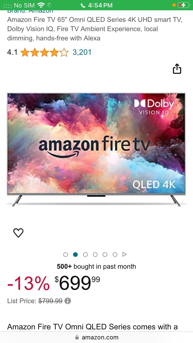 65” Fire Tv