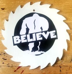 Bigfoot Believe Decorative Saw Blade