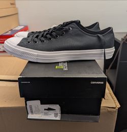 Converse Chuck Taylor II 2 Ox Lunarlon Black White Low 150149C Men's Size 12 NIB