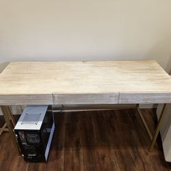 Desk - World Market Driftwood Cristela Desk