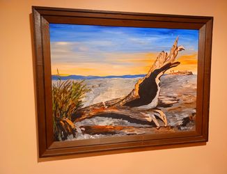 Framed Painting On Canvas. Local Art Nautical