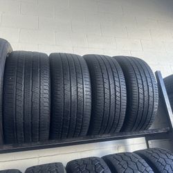 SET OF TIRE 265 45 20 CONTINENTAL 85% LIFE