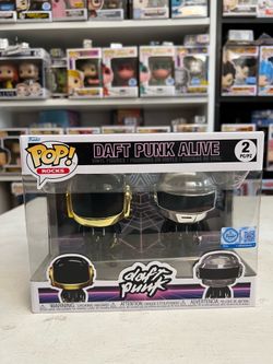 NEW IN HAND EXCLUSIVE Daft Punk Alive Funko Pop 2-Pack Rocks Music Vinyl Toy