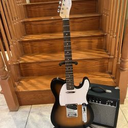 Squier Telecaster (Mint) W/ Fender Amp