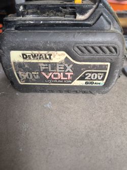 Used DeWalt 60 volt 20 volt flex volt battery