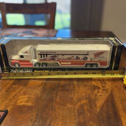 ERTL WALT AUSTIN RACING & RED WING SHOES, WHITE GMC CAB WITH TRAILER 1/64