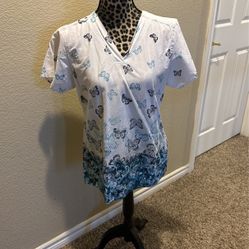 Scrub Top, Size M, Carharrt Brand, $5
