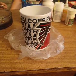 Atlanta Falcons coffee cup.