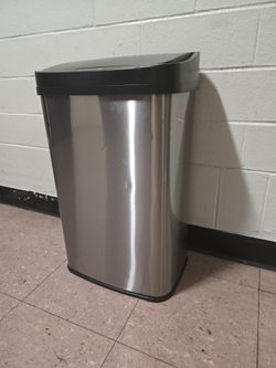 Nine Stars Motion Sensor Trash Can Stainless Steel Automatic Garbage Bin