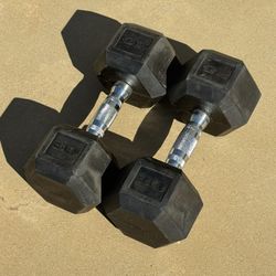 Two 30 Lb Dumbbells 