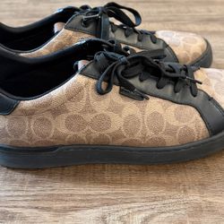 Men's COACH Low Top Monogram Sneaker Shoes. Size 12