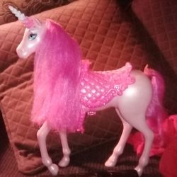 Barbie Princess Unicorn Horse w/ Removable Saddle