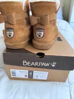 Bear paw toddler boots size 8c