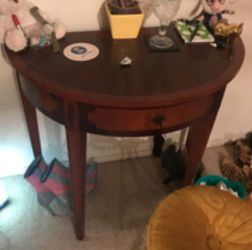 Regency Bombay Half Moon Side Table