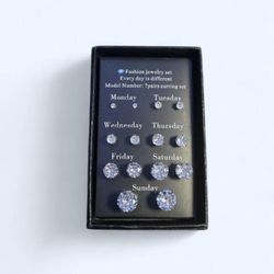 Silver Studded Earrings 