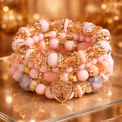 4 Pcs Atmospheric Retro Bohemian Bracelet Set – Layered Beaded Stretch 

Top Description:

This 4-piece retro Bohemian bracelet set features a warm mi