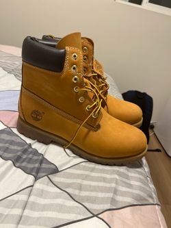 Timberland Premium 6-Inch Wheat Boots Size 12 – Worn Once – Excellent Condition