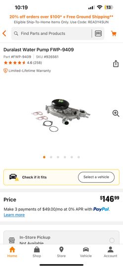 99-06 GM WaterPump NEW