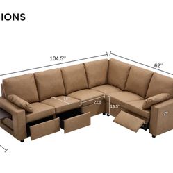 L shape sectional