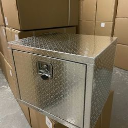 24"W X 19"H X 20"D Aluminum Diamond Plate Underbed Tool Box Trailer