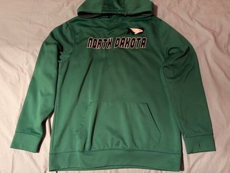 University of North Dakota Fighting Hawks NCAA Colosseum Green Sweatshirt; Men’s L