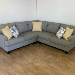 Gray Ashley Furniture Sectional Couch Sofa *Free Delivery*