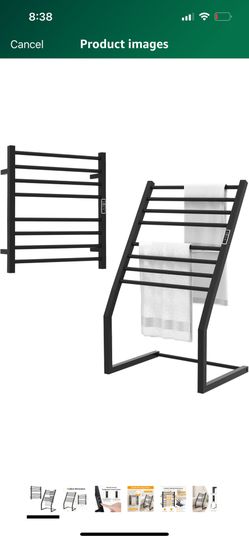 Heated Towel Rack, Wall Mounting or Floor w/LED Display For Sale $59.00 50%+ OFF Retail $119.99 NEW