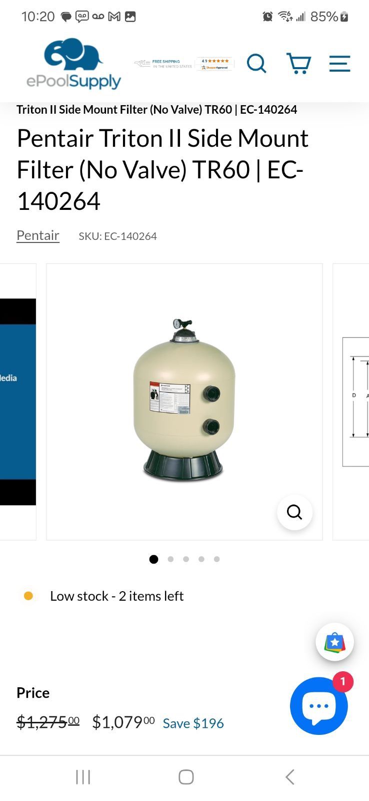 Triton II Sand Pool Filter