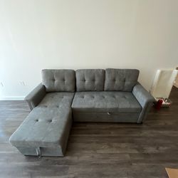 Gray Sleeper Sofa 