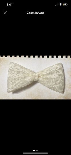 Cream Lace Hair Bow  