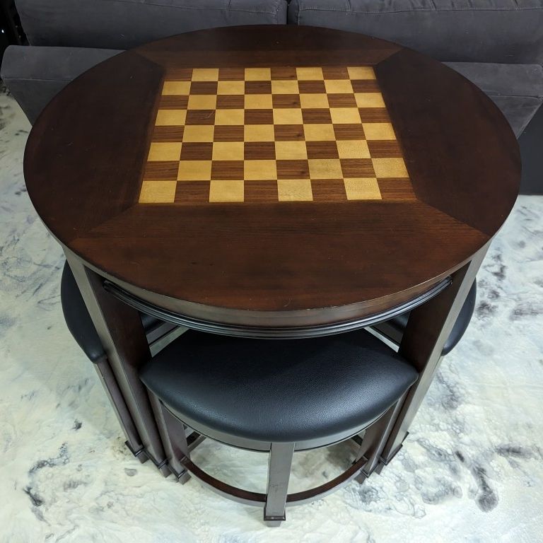 Costco chess deals table with stools