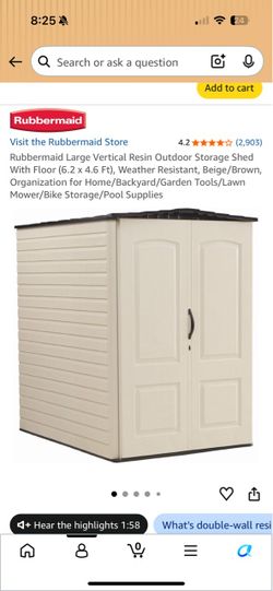 Rubbermaid shed