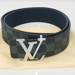 Black  Leather Men's Women's Belt Gift