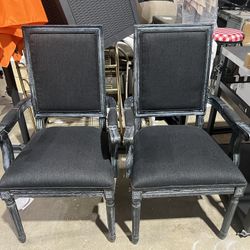 New Christopher Knight Home Maria DINING CHAIR SETS, Black + Gray. $150 set of 2