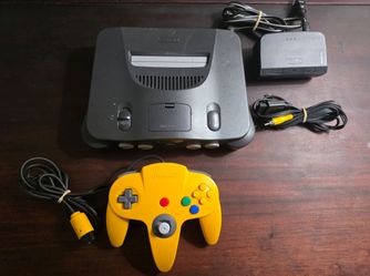 Nintendo N64 N64 Video Game Console w/ 1 Controller, All Cords