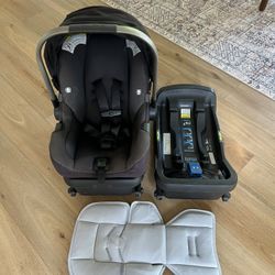 Nuna Pipa car seat with 2 bases and infant insert