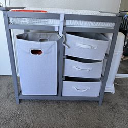 Changing table with storage 