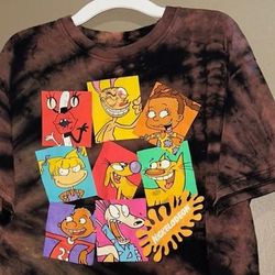 Vintage Nickelodeon Crop Top T Tee Shirt Junior Youth Size M Medium 