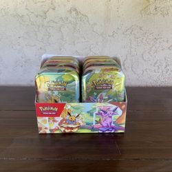 Pokemon Prismatic mini tin display
